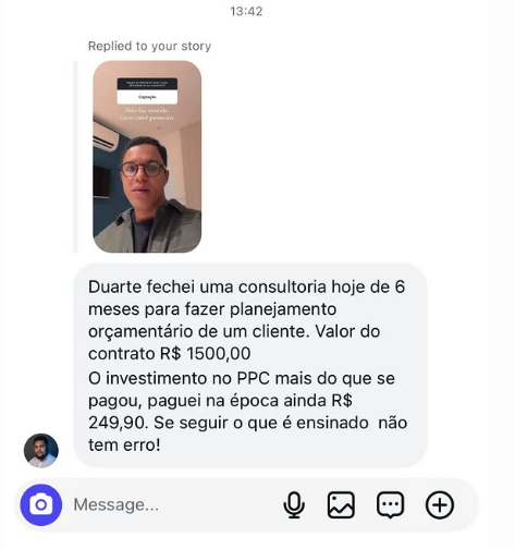 Consultoria de 6 meses fechada